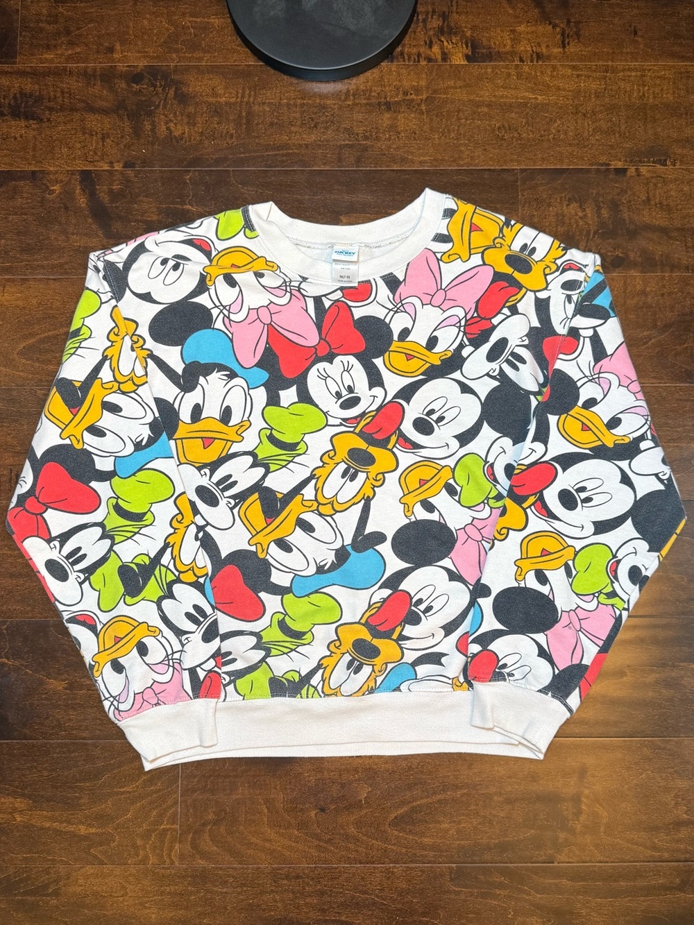 Vintage Disney Character Allover Print Sweatshirt Womens Medium